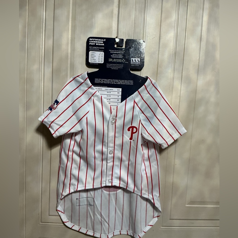 Harper #3 Philadelphia Phillies Pinstripe Pet DOG MLB Jersey- Large